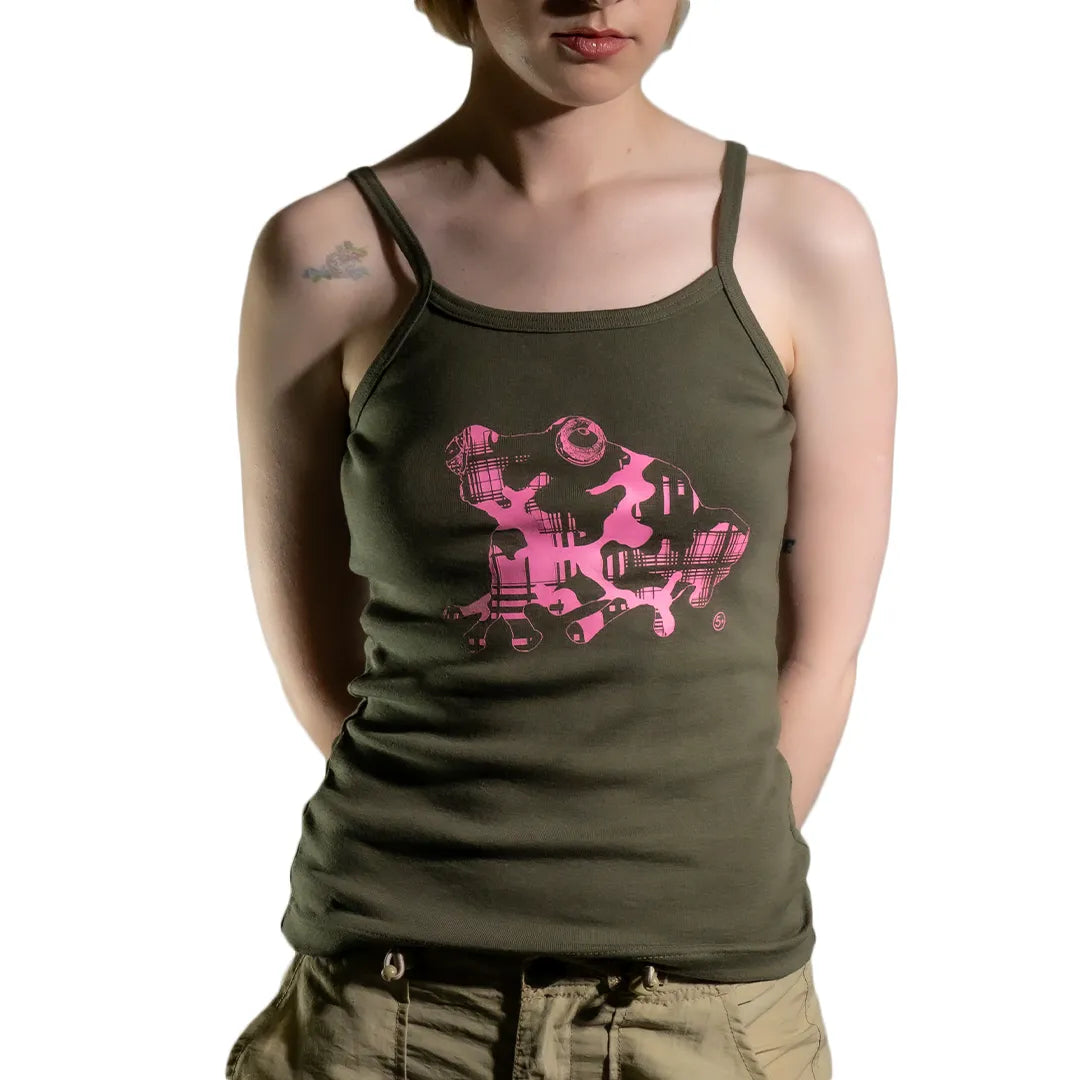 plaidcamo kaeru cami