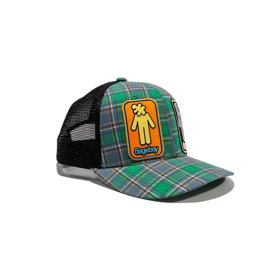 Plaid Mesh Cap