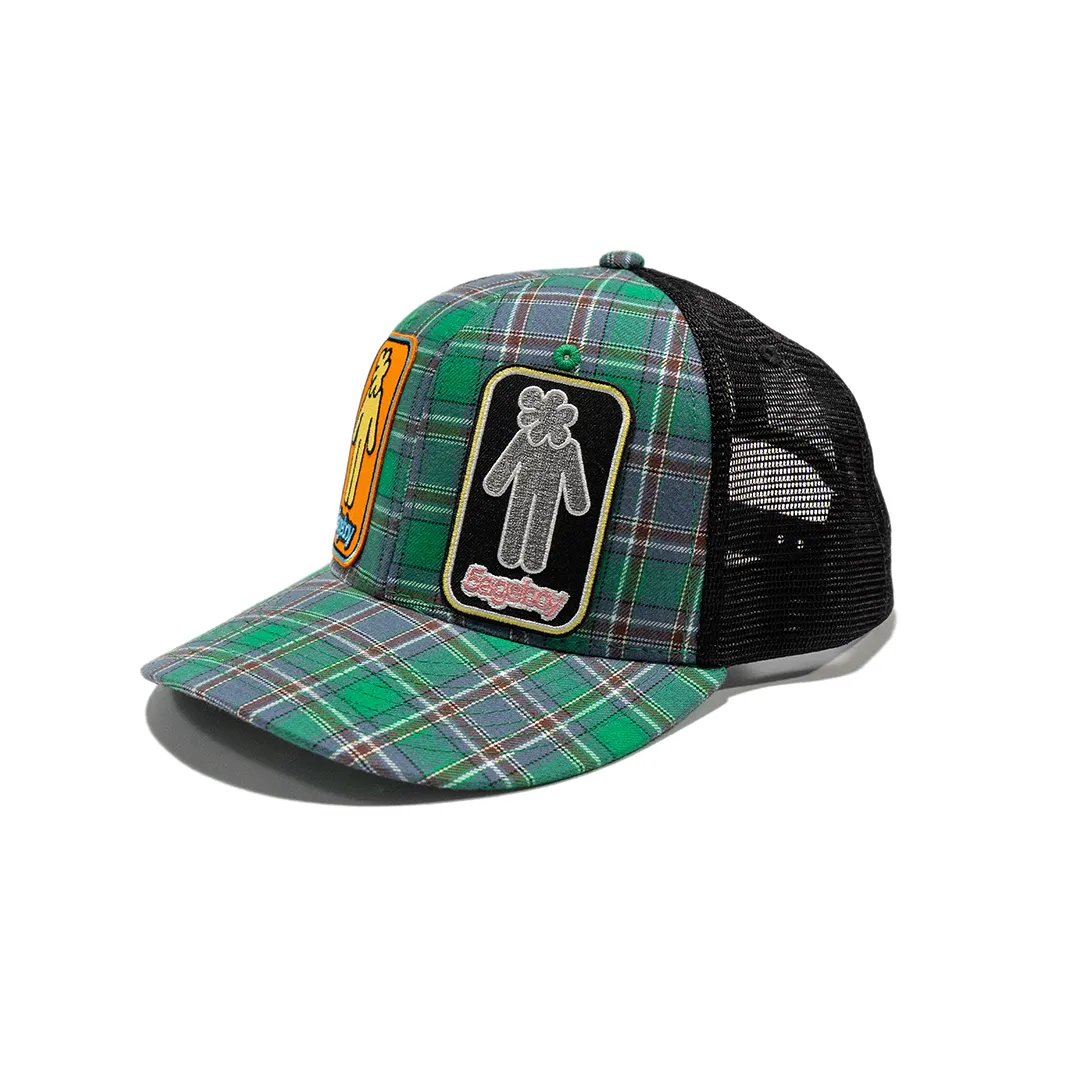Plaid Mesh Cap
