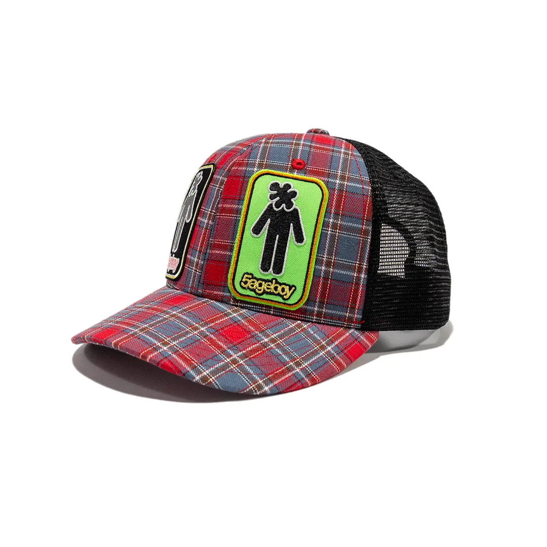 Plaid Mesh Cap