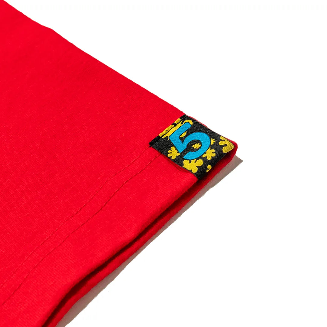 5ageboy gingham logo S/S Tee