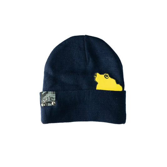 kaeru patch visor beanie