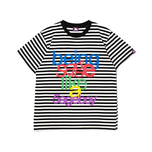 Crayon box "being sage" Striped S/S Tee