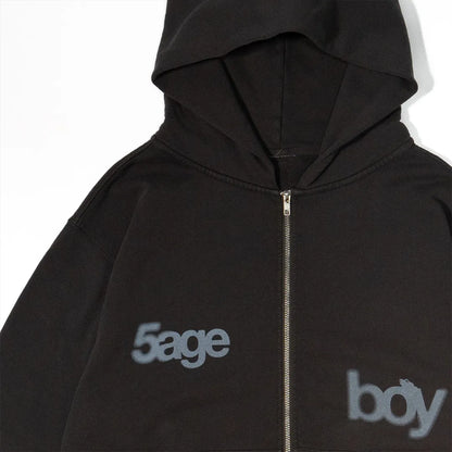 sageboy zip Hoodie