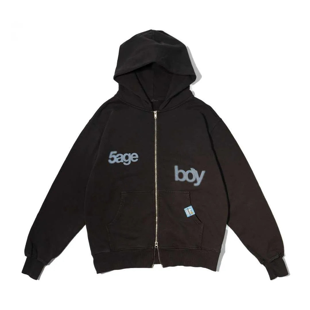 sageboy zip Hoodie