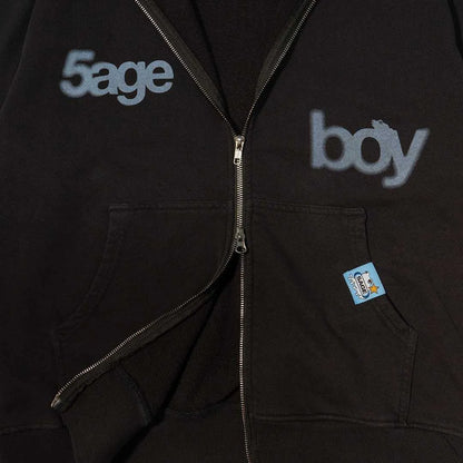 sageboy zip Hoodie