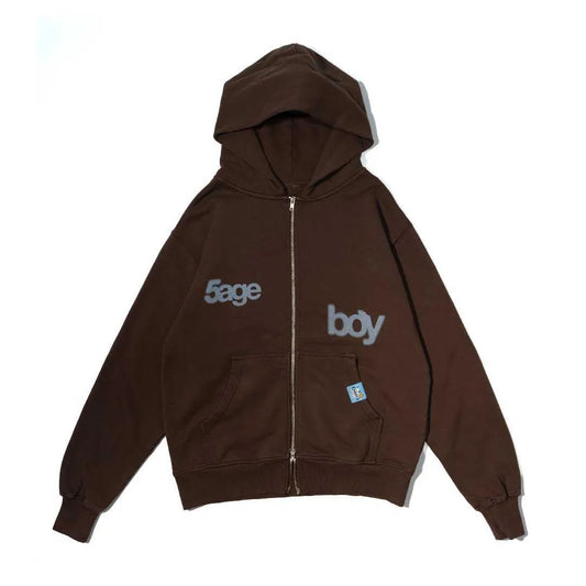 sageboy zip Hoodie