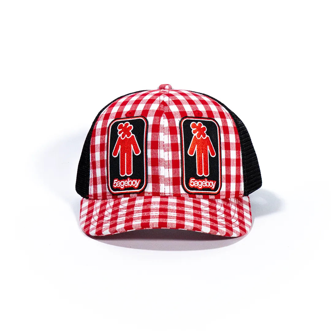 Plaid Mesh Cap 2