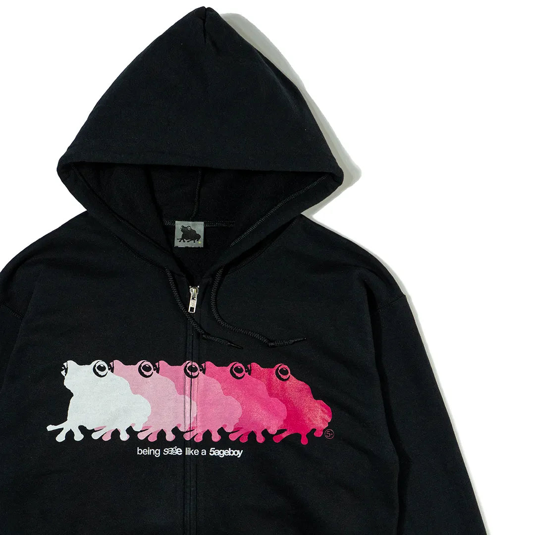 Frog Ombre Zip Hoodie