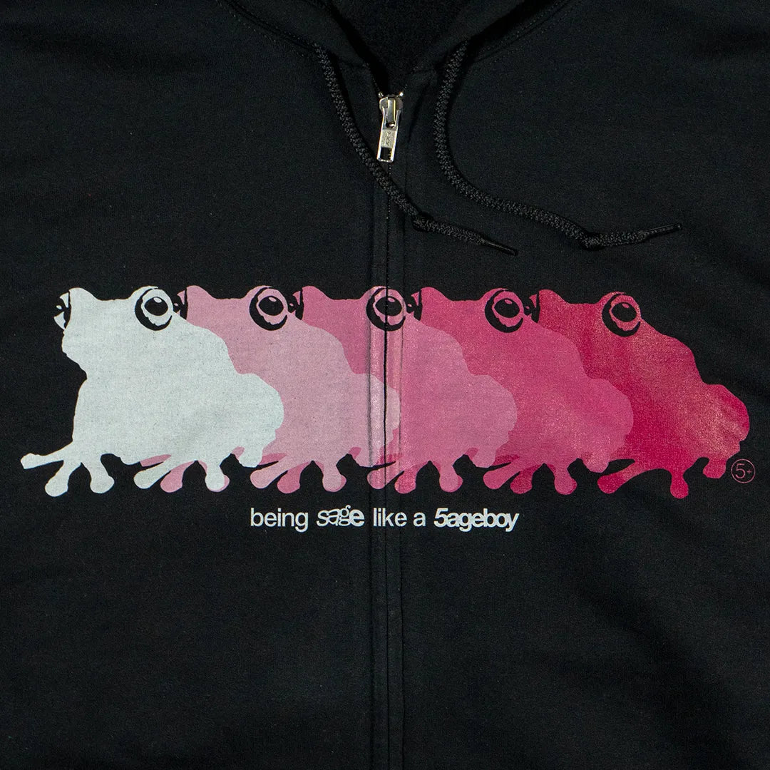 Frog Ombre Zip Hoodie