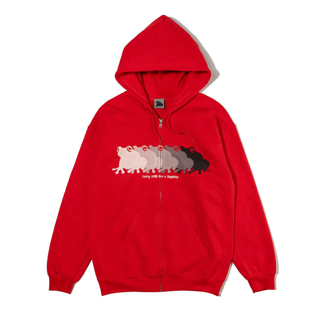Frog Ombre Zip Hoodie
