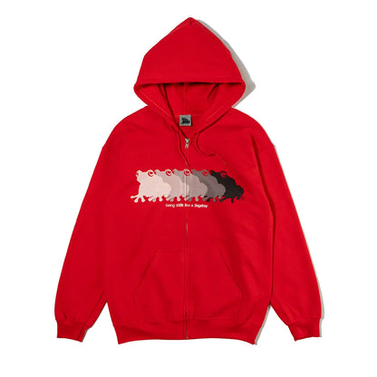 Frog Ombre Zip Hoodie