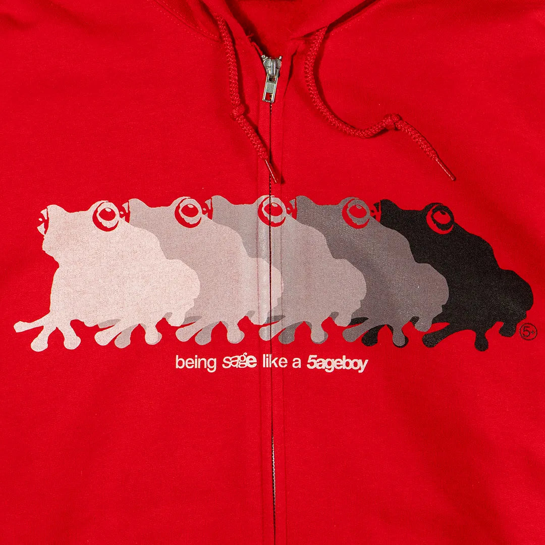 Frog Ombre Zip Hoodie