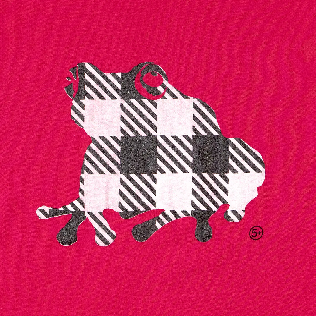 gingham kaeru lady's S/S Tee