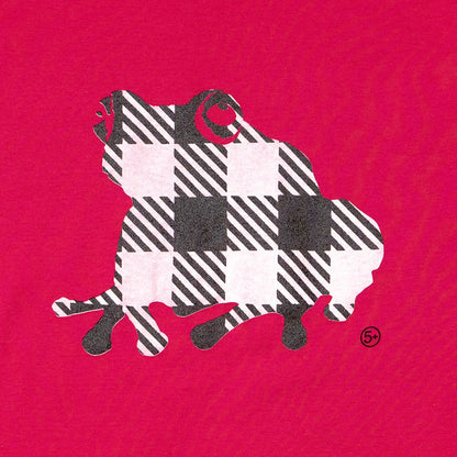 gingham kaeru lady's S/S Tee