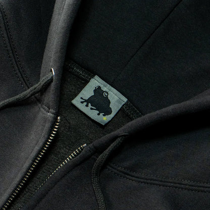 5ageboy plaid logo zip hoodie