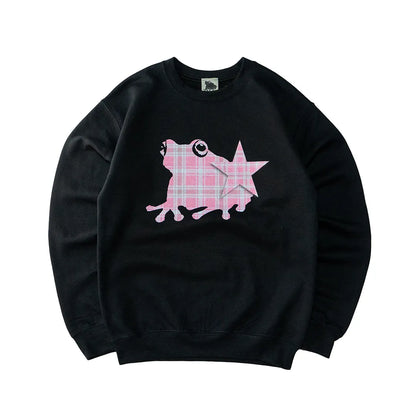 plaid kaeru logo crew