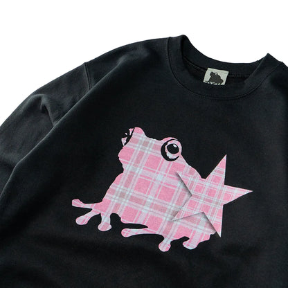 plaid kaeru logo crew