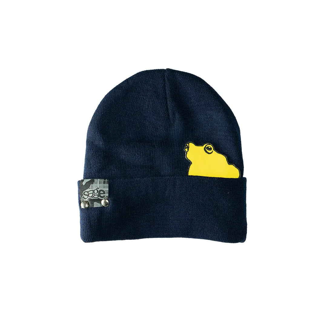 kaeru patch visor beanie