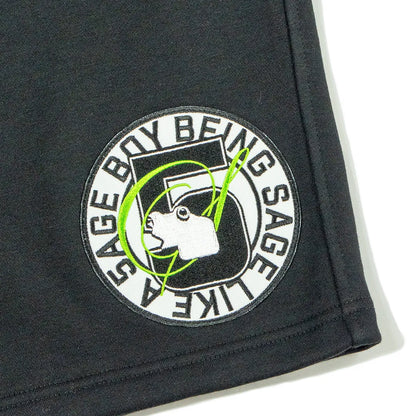5age patch sweat shorts