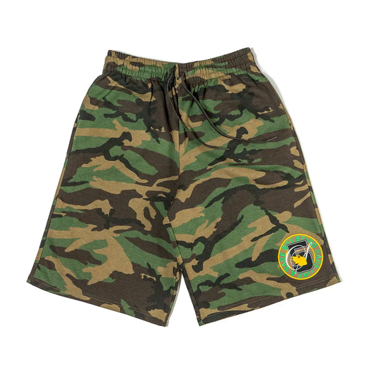 5age patch sweat shorts