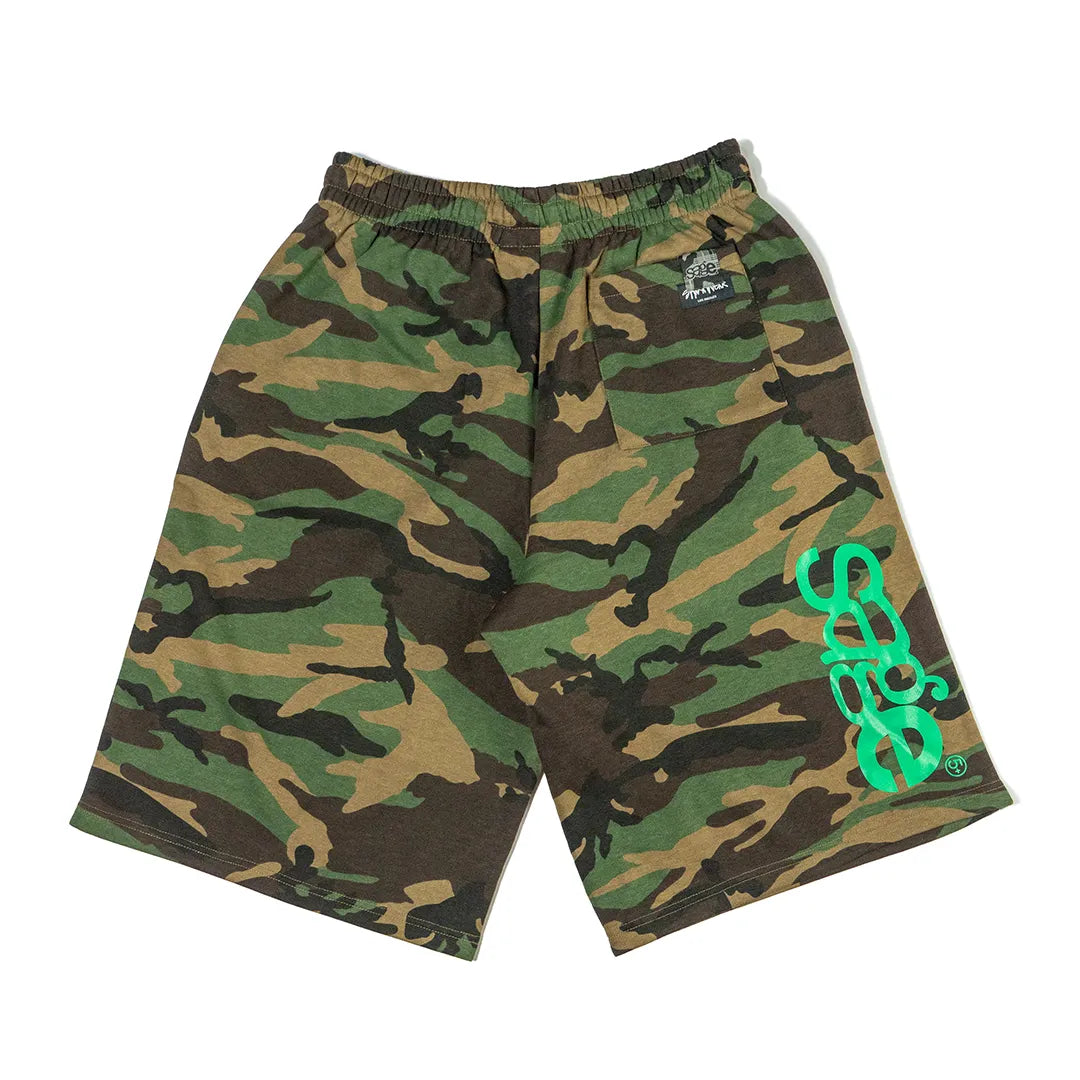 5age patch sweat shorts