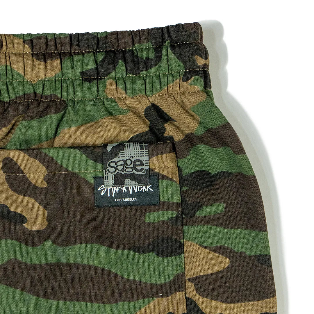 5age patch sweat shorts