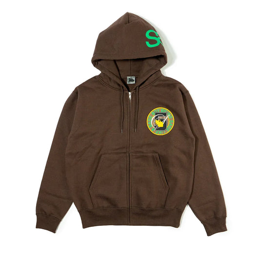 5age patch zip hoodie