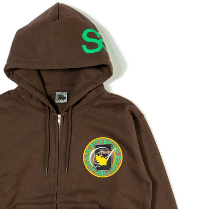 5age patch zip hoodie