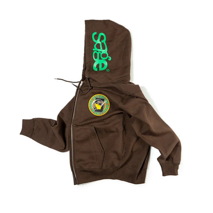 5age patch zip hoodie