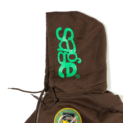 5age patch zip hoodie