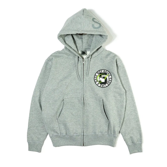 5age patch zip hoodie