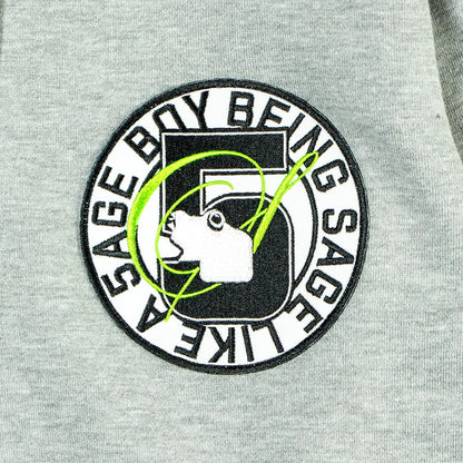 5age patch zip hoodie