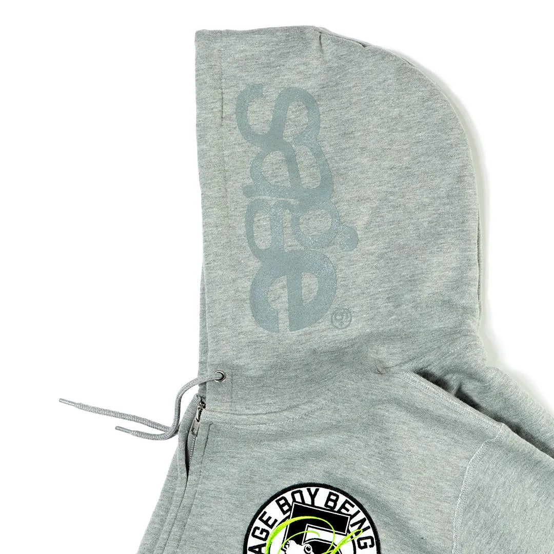 5age patch zip hoodie