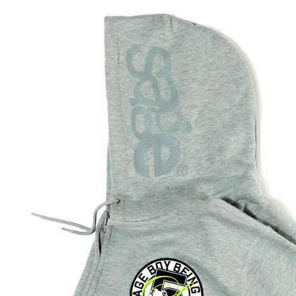 5age patch zip hoodie