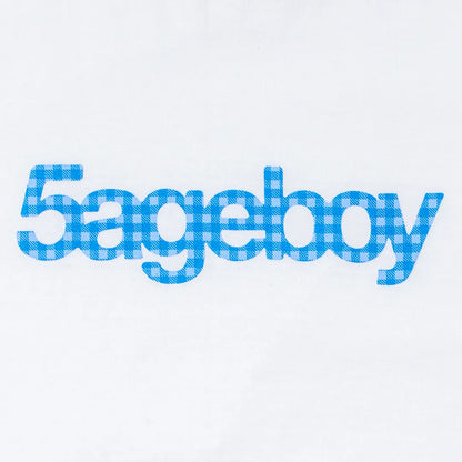 5ageboy gingham logo S/S Tee